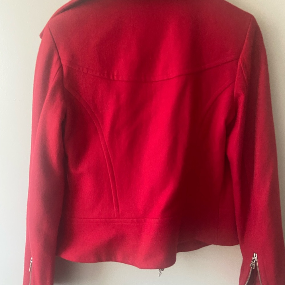 GUESS Bold Red Bomber Jacket - Picture 5 of 6